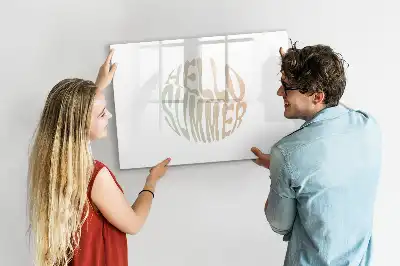 Schreib-Magnettafel im Design Hallo Sommer
