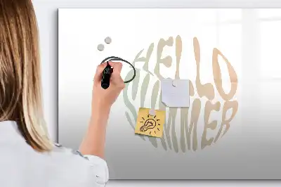 Schreib-Magnettafel im Design Hallo Sommer