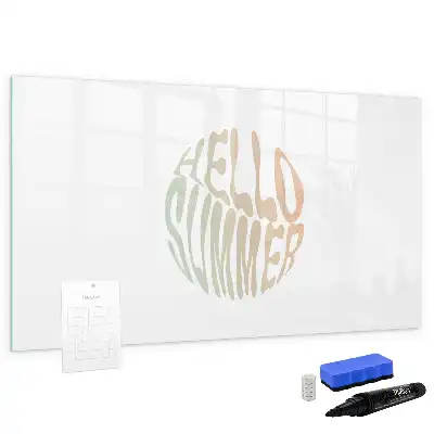 Schreib-Magnettafel im Design Hallo Sommer