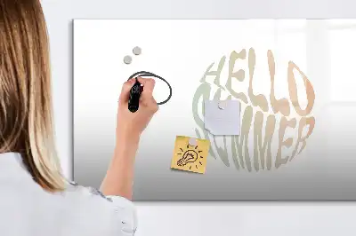 Schreib-Magnettafel im Design Hallo Sommer