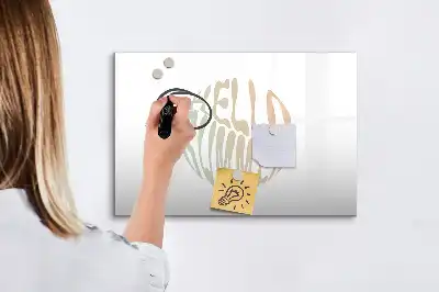 Schreib-Magnettafel im Design Hallo Sommer