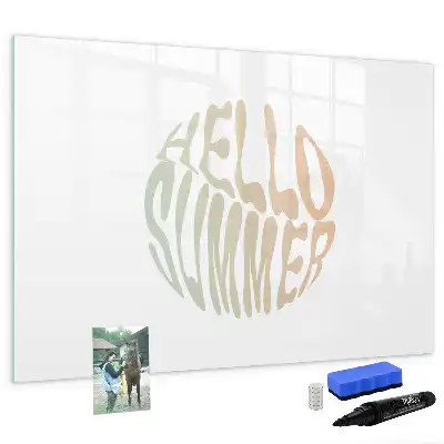 Schreib-Magnettafel im Design Hallo Sommer