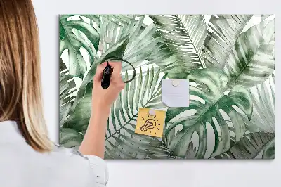 Schreibmagnettafel mit Motiv Pflanzenblätter