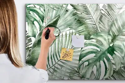 Schreibmagnettafel mit Motiv Pflanzenblätter