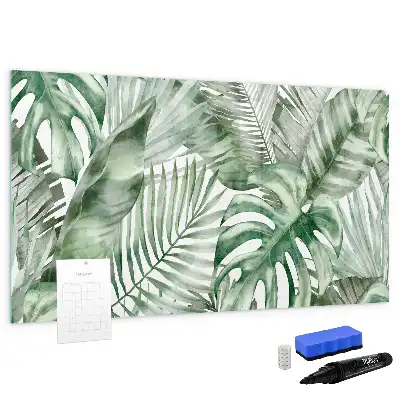 Schreibmagnettafel mit Motiv Pflanzenblätter