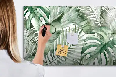 Schreibmagnettafel mit Motiv Pflanzenblätter