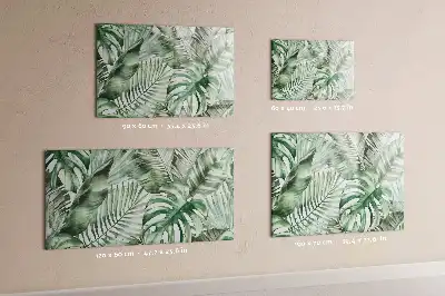 Schreibmagnettafel mit Motiv Pflanzenblätter