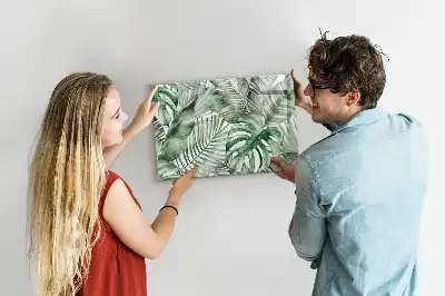 Schreibmagnettafel mit Motiv Pflanzenblätter