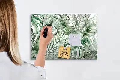 Schreibmagnettafel mit Motiv Pflanzenblätter