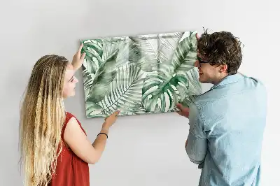 Schreibmagnettafel mit Motiv Pflanzenblätter