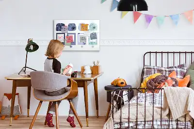 Magnetische Schreibtafel im Polaroid-Design Magnettafel mit Rahmen für Notizen