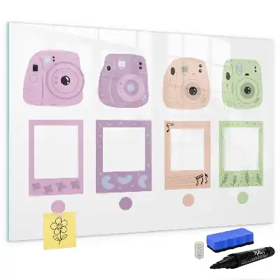Beschreibbare Magnettafel Kamera-Set