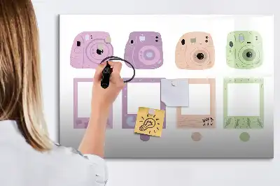Beschreibbare Magnettafel Kamera-Set
