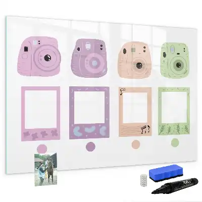 Beschreibbare Magnettafel Kamera-Set