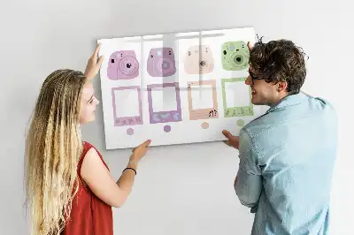 Beschreibbare Magnettafel Kamera-Set