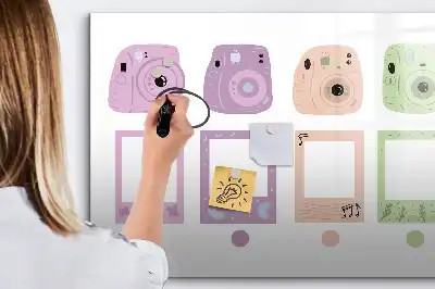 Beschreibbare Magnettafel Kamera-Set