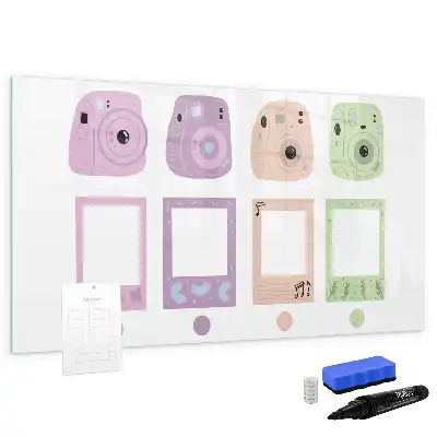 Beschreibbare Magnettafel Kamera-Set