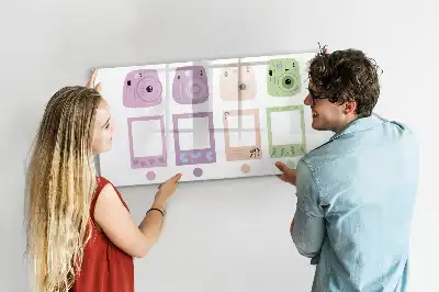 Beschreibbare Magnettafel Kamera-Set