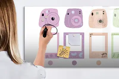Beschreibbare Magnettafel Kamera-Set
