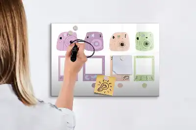 Beschreibbare Magnettafel Kamera-Set