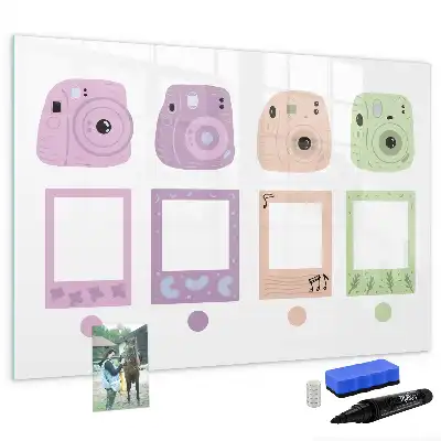 Beschreibbare Magnettafel Kamera-Set