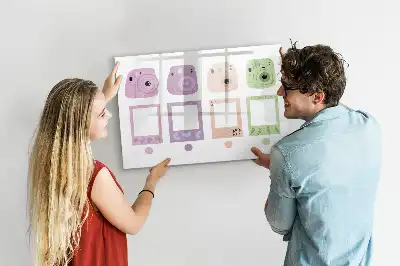 Beschreibbare Magnettafel Kamera-Set