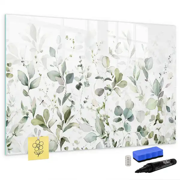 Schreib-Magnettafel Motiv Pflanzen