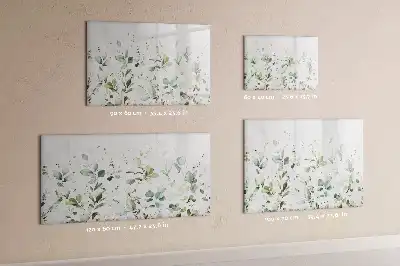 Schreib-Magnettafel Motiv Pflanzen