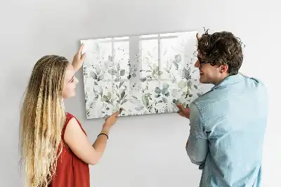 Schreib-Magnettafel Motiv Pflanzen