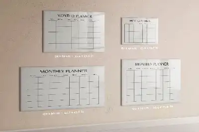 Schreib-Magnettafel als Monatsplaner