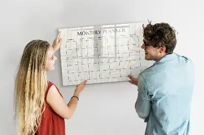 Schreib-Magnettafel als Monatsplaner