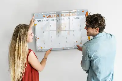 Schreib-Magnettafel für die Wochenplanung