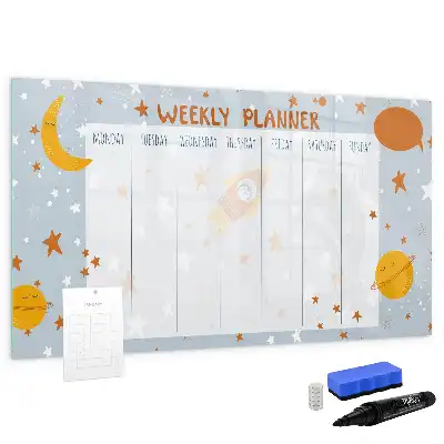 Schreib-Magnettafel für die Wochenplanung
