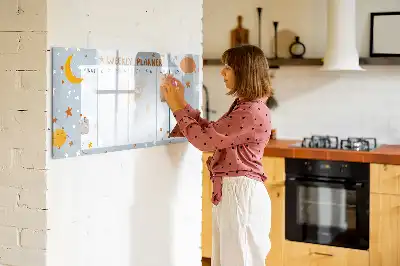 Schreib-Magnettafel für die Wochenplanung