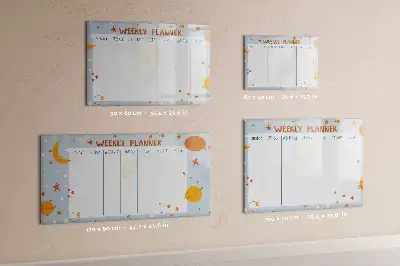 Schreib-Magnettafel für die Wochenplanung