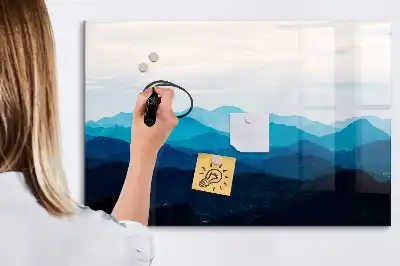 Schreib-Magnettafel mit Aquarellwasser