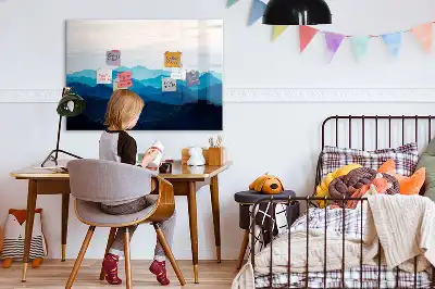 Schreib-Magnettafel mit Aquarellwasser