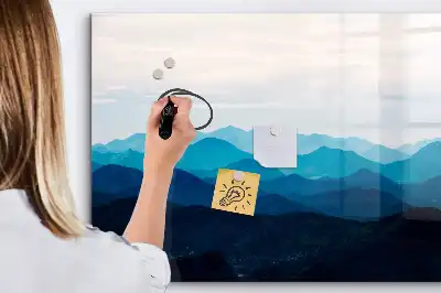 Schreib-Magnettafel mit Aquarellwasser