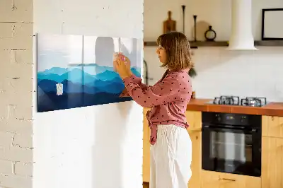 Schreib-Magnettafel mit Aquarellwasser