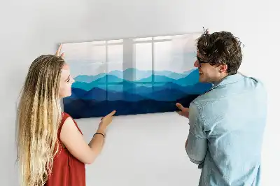 Schreib-Magnettafel mit Aquarellwasser