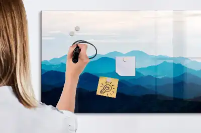 Schreib-Magnettafel mit Aquarellwasser