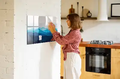 Schreib-Magnettafel mit Aquarellwasser