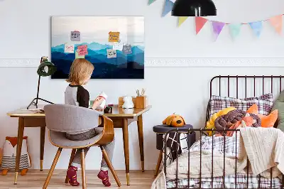 Schreib-Magnettafel mit Aquarellwasser
