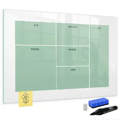Schreibtisch-Organizer mit integrierter Schreib-Magnettafel