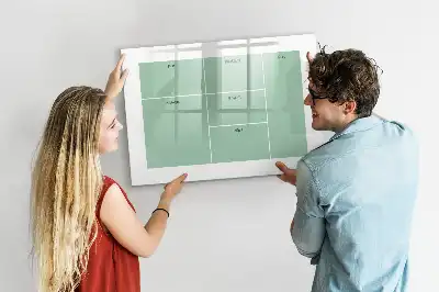 Schreibtisch-Organizer mit integrierter Schreib-Magnettafel