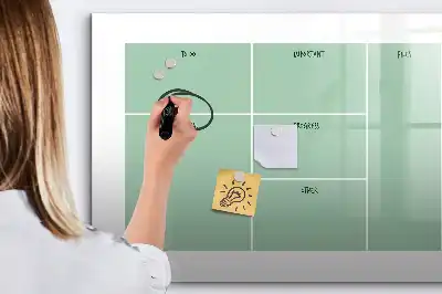 Schreibtisch-Organizer mit integrierter Schreib-Magnettafel