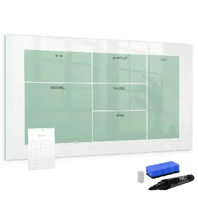Schreibtisch-Organizer mit integrierter Schreib-Magnettafel