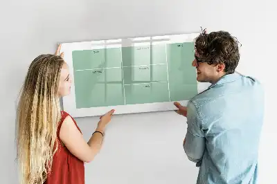 Schreibtisch-Organizer mit integrierter Schreib-Magnettafel