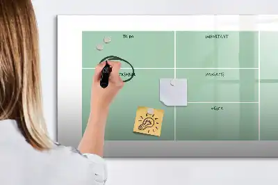 Schreibtisch-Organizer mit integrierter Schreib-Magnettafel