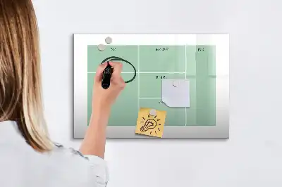 Schreibtisch-Organizer mit integrierter Schreib-Magnettafel